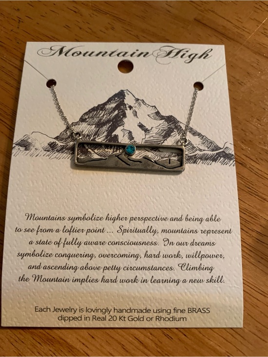 Louren Spencer Jewelry - Mountain High necklace on card